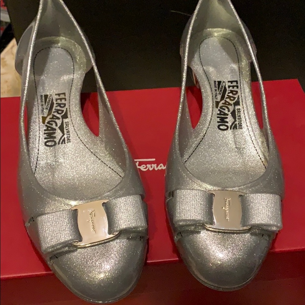 Salvatore Ferragamo Vara Jelly Pumps